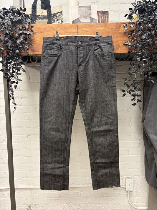 Gucci Staff Uniform Slim/Skinny Cut Released Hem Denim