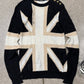 SS2010 Balmain ‘Union Jack’ Distressed Flag Knit Sweater