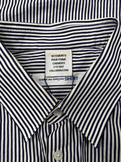 SS2017 Vetements x Comme Des Garçons Shirt Striped Button Up