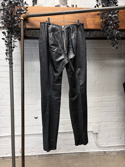 Vintage 1990s Jean Paul Gaultier Leather ‘Union Jack’ Pants