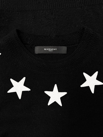 AW2014 Givenchy ‘Stars’ Embroidered Patch Wool Sweater