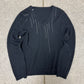 AW2005 Dior Homme by Hedi Slimane ‘Studded’ Cashmere V-Neck Sweater