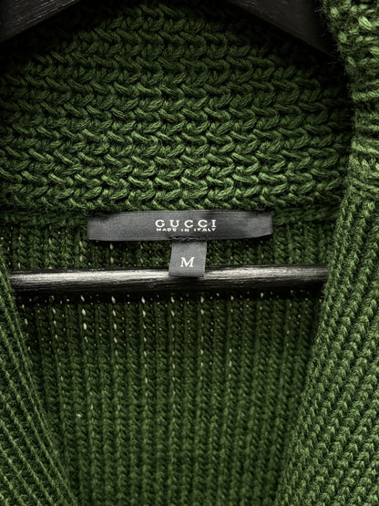 Gucci by Frida Giannini ‘Royal Crest’ Chenille Patch Wool Cardigan