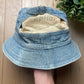 Kapital Old Man & The Sea Light Wash Denim Bucket Hat