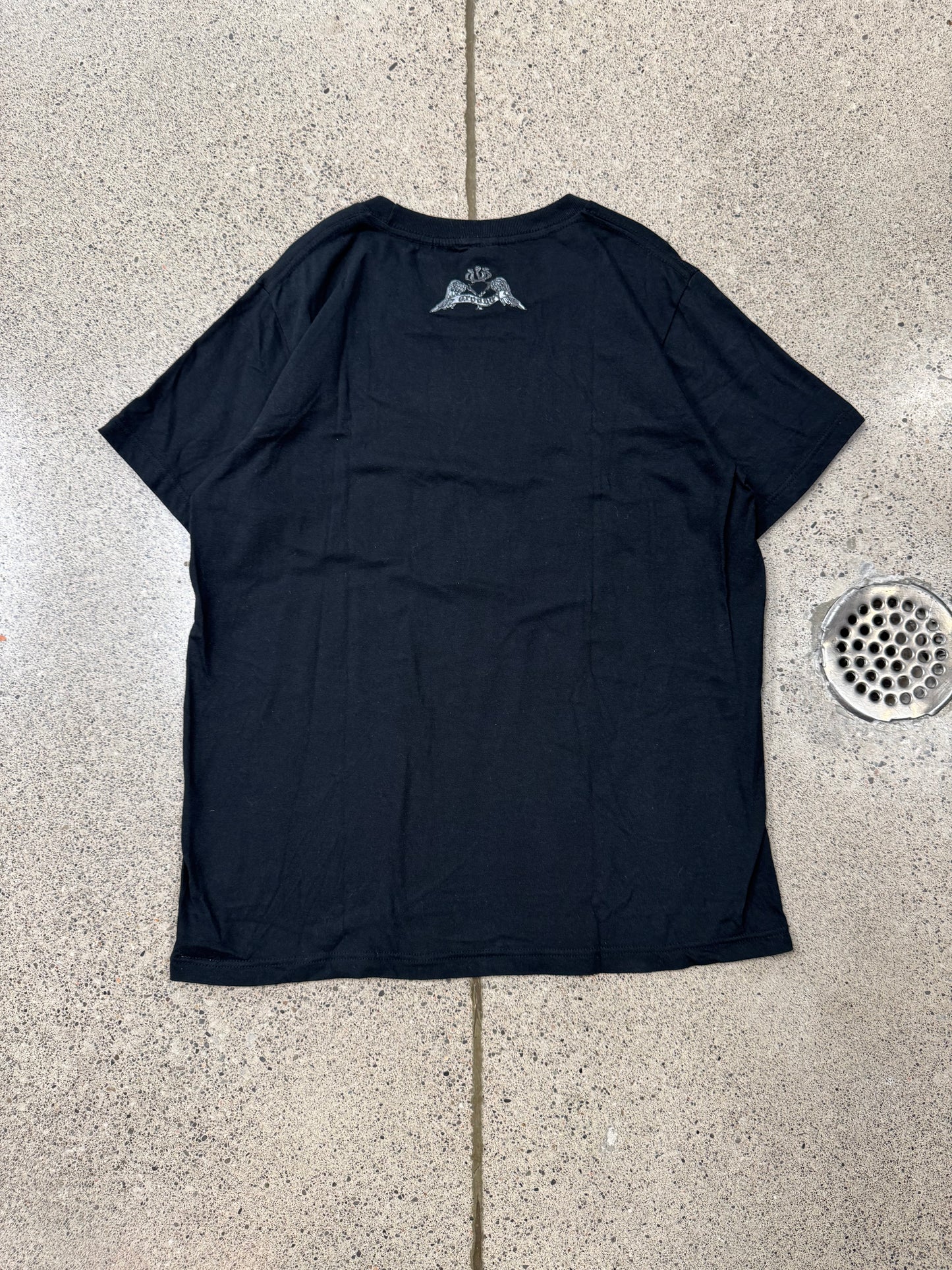 Yohji Yamamoto ‘Ground Y’ Crested Wings Black Graphic T-Shirt