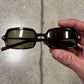 Jil Sander ‘Tortoiseshell’ Green Tinted Sunglasses
