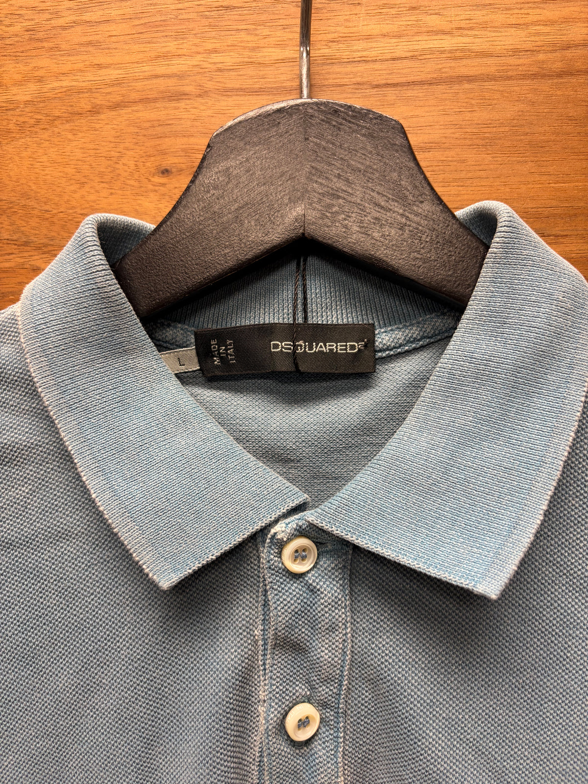 2012 Dsquared ‘I❤️Sex’ Blue Patch Embroidered Logo Polo