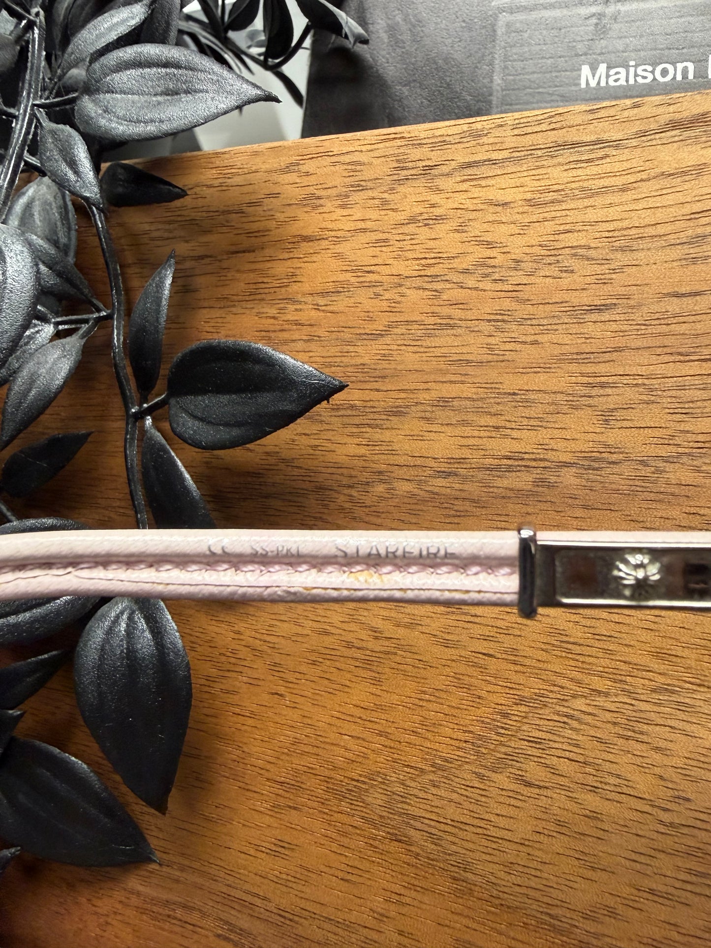 Chrome Hearts ‘Starfire’ Pink Leather ‘Triple Cross’ .925 Silver Pink Tinted Sunglasses