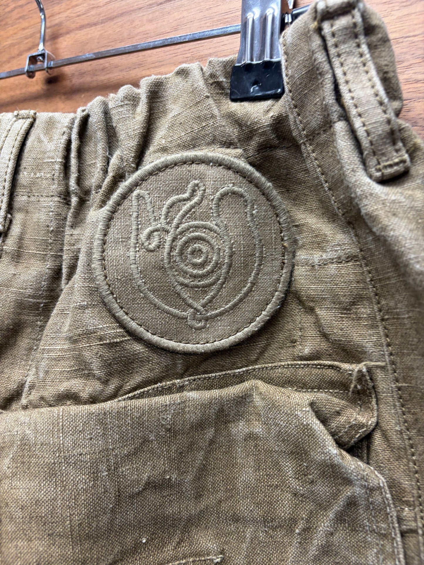 Loewe ‘9 Pocket’ Over the Knee Faded Military Cargo Shorts