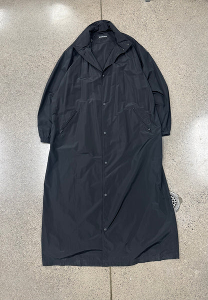 2019 Balenciaga ‘Archetype Logo’  Windbreaker Shell Trench Coat