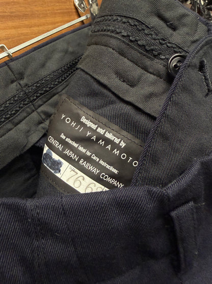 Vintage Yohji Yamamoto ‘Central Railway Japan Company’ Train Staff Uniform Full Blazer and Pants Set