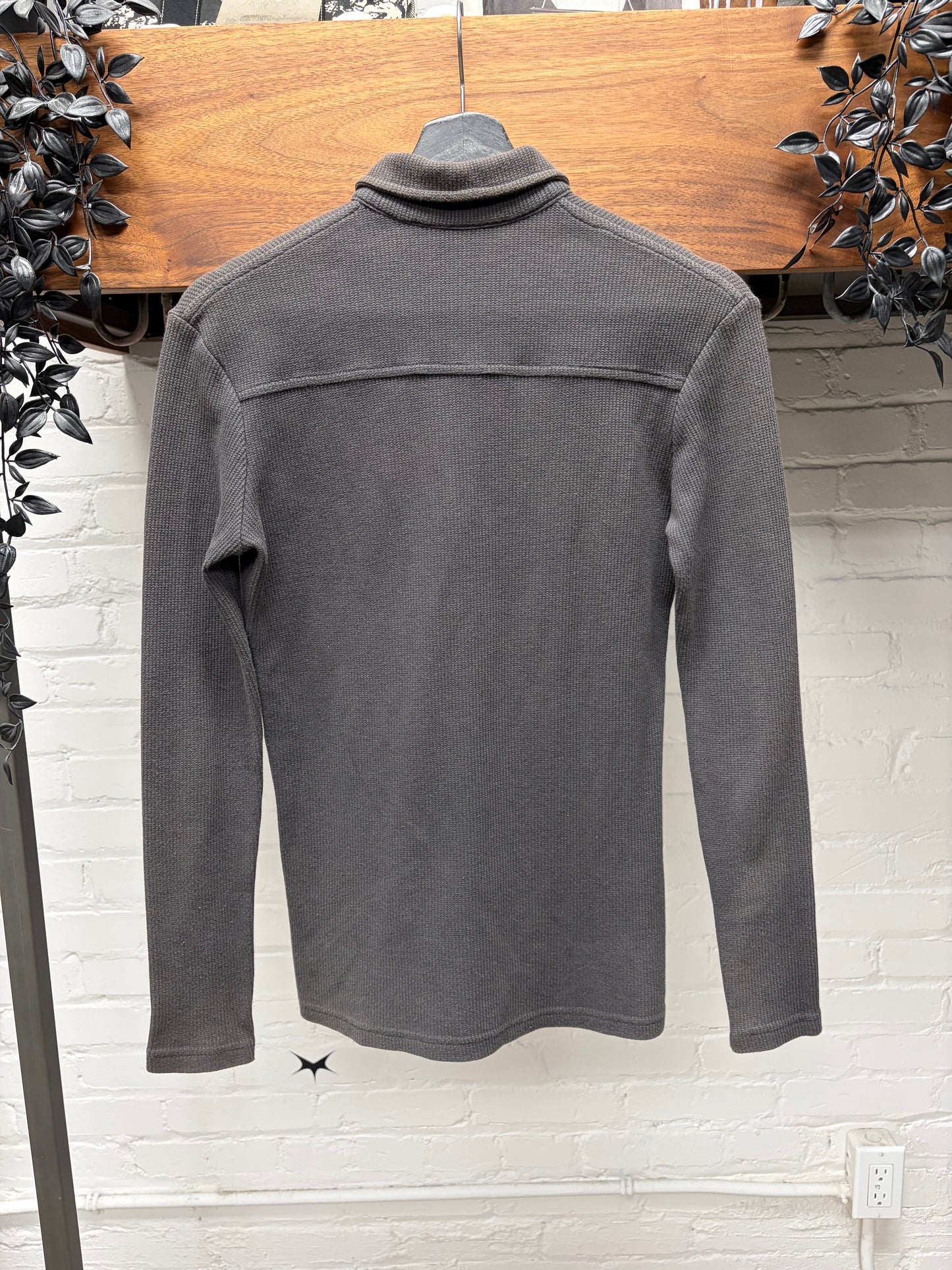 AW2005 Raf Simons ‘Poltergeist’ Thermal Cotton Long Sleeve Polo