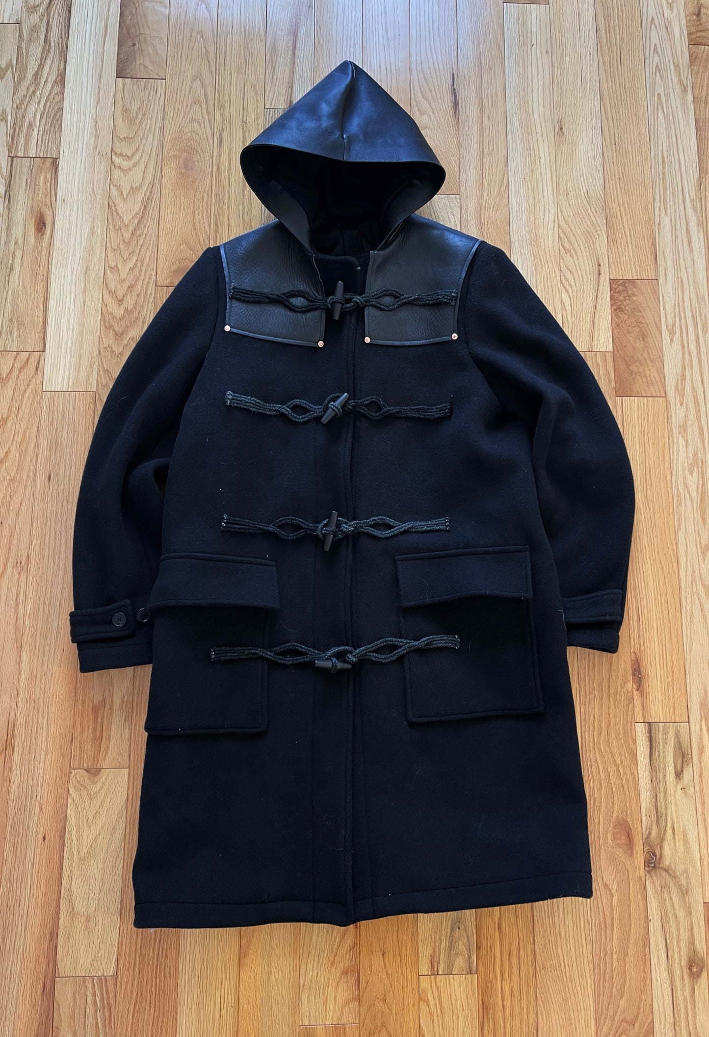 Autumn Winter 2016 Givenchy by Ricardo Tisci 'Executioner’ Cloaked Leather Trench Coat