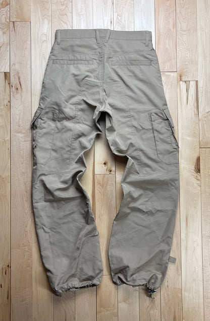 PPFM Wide Leg Brown ‘Parachute’ Cargo Pants