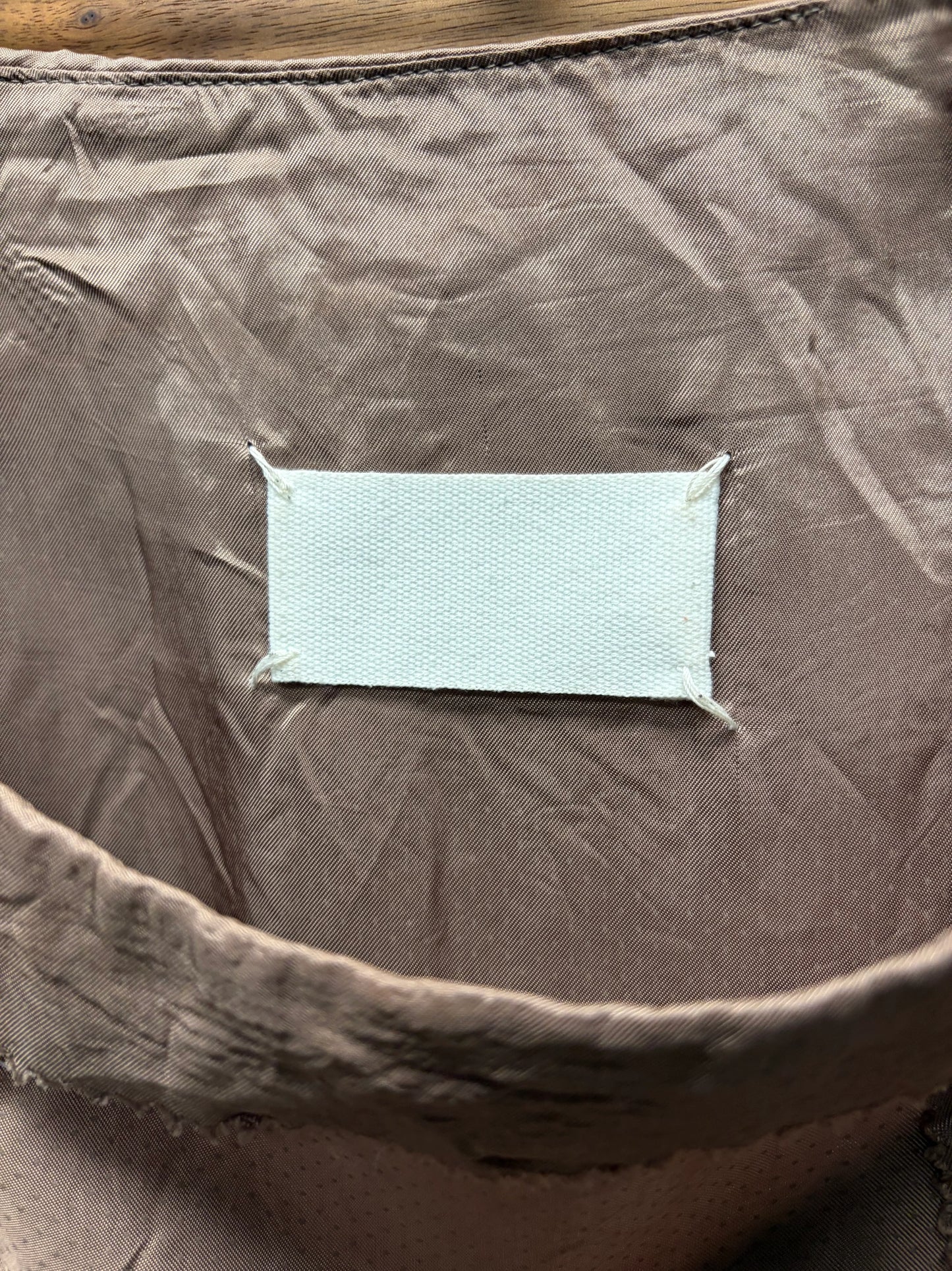 SS2006 Maison Martin Margiela ‘Blank Tag’ Raw Hem Silk Skirt