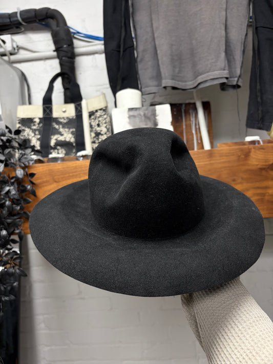 Off-White Black ‘Rabbit Pelt’ Wide Brim Fedora