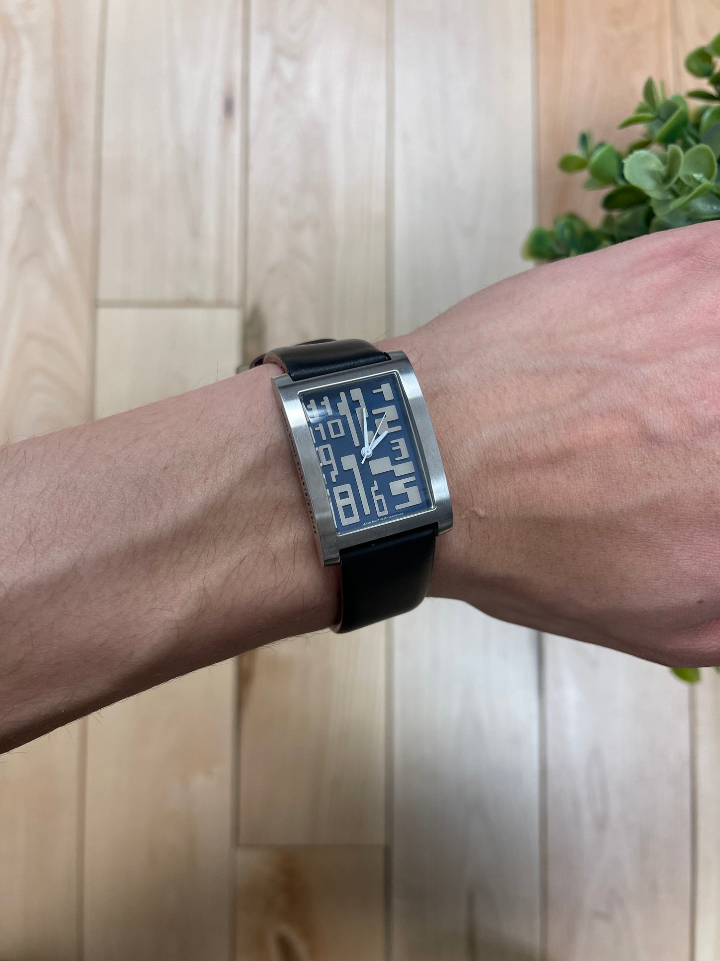 Vintage 1990s Jean Paul Gaultier Square Face Silver Watch