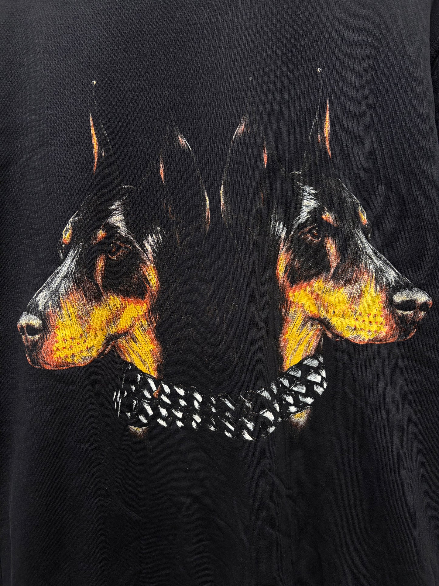 SS2013 Givenchy by Ricardo Tisci ‘Double Doberman’ Black Graphic Sweatshirt