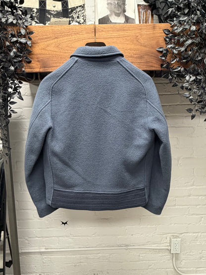 Gucci by Frida Giannini Light Blue Wool Cropped ‘Workers’ Jacket