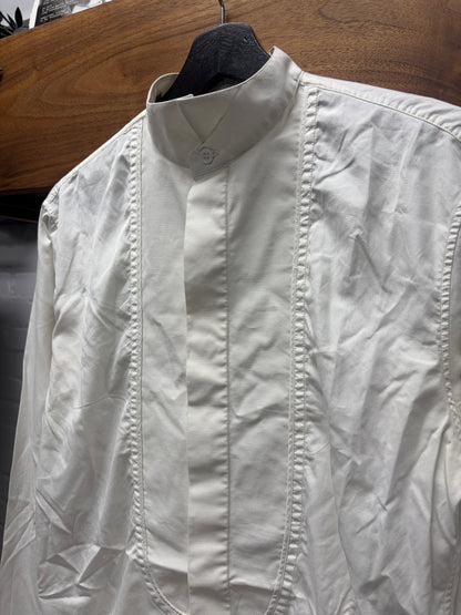 Dior Homme ‘Stand Collar’ White Tuxedo Button Up Shirt