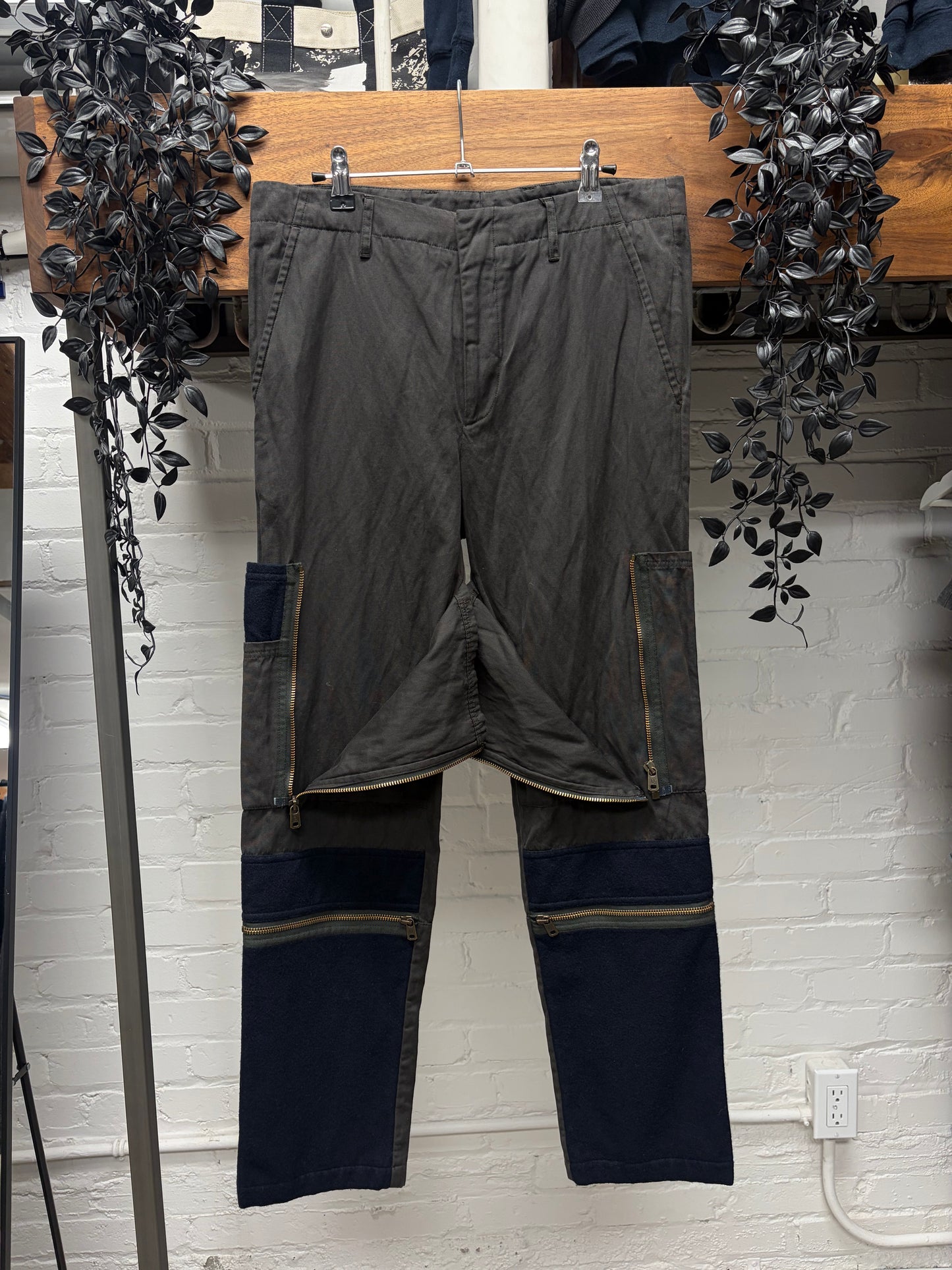 2012 Alexander McQueen Patchwork Panelled Cargo Pants