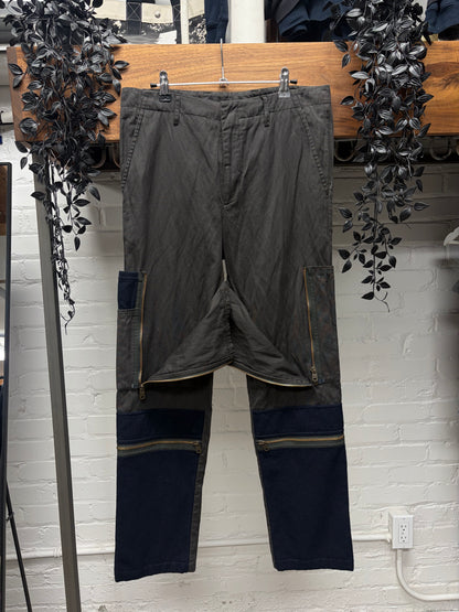 2012 Alexander McQueen Patchwork Panelled Cargo Pants