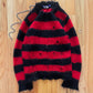 Autumn Winter 2014 Junya Watanabe Loose Gauge Striped Mohair Sweater