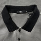 Hysteric Glamour Black/White Striped ‘Scorpion’ Embroidered Polo