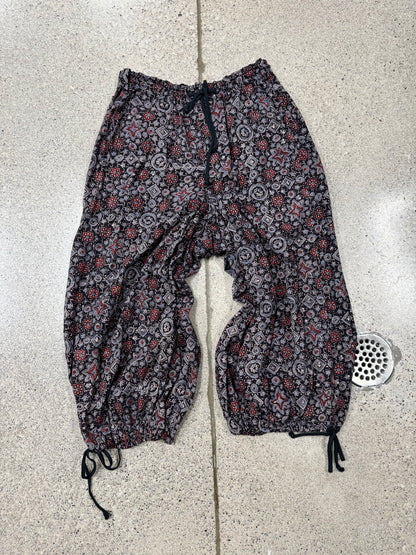Yohji Yamamoto Patterned Print Balloon Cut Pants