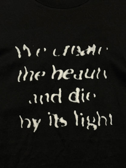AW2010 Dior Homme ‘We Create the Beauty & Die by its Light’ Graphic T-Shirt