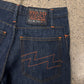 W.&.L.T. By Walter Van Beirendonck ‘Bolt’ Embroidered Denim