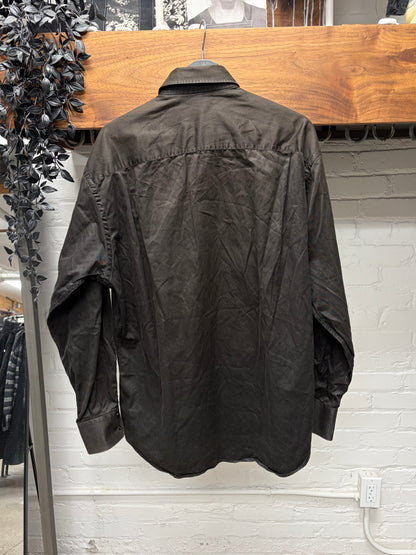 2000s Gucci Sun Faded Brown Button Up Shirt