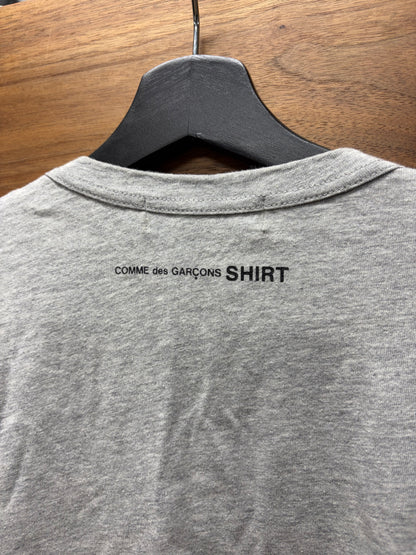 Comme Des Garçons Shirt ‘Back Logo’ Grey Short Sleeve T-Shirt