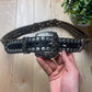 Tornado Mart Studded Black Leather Belt