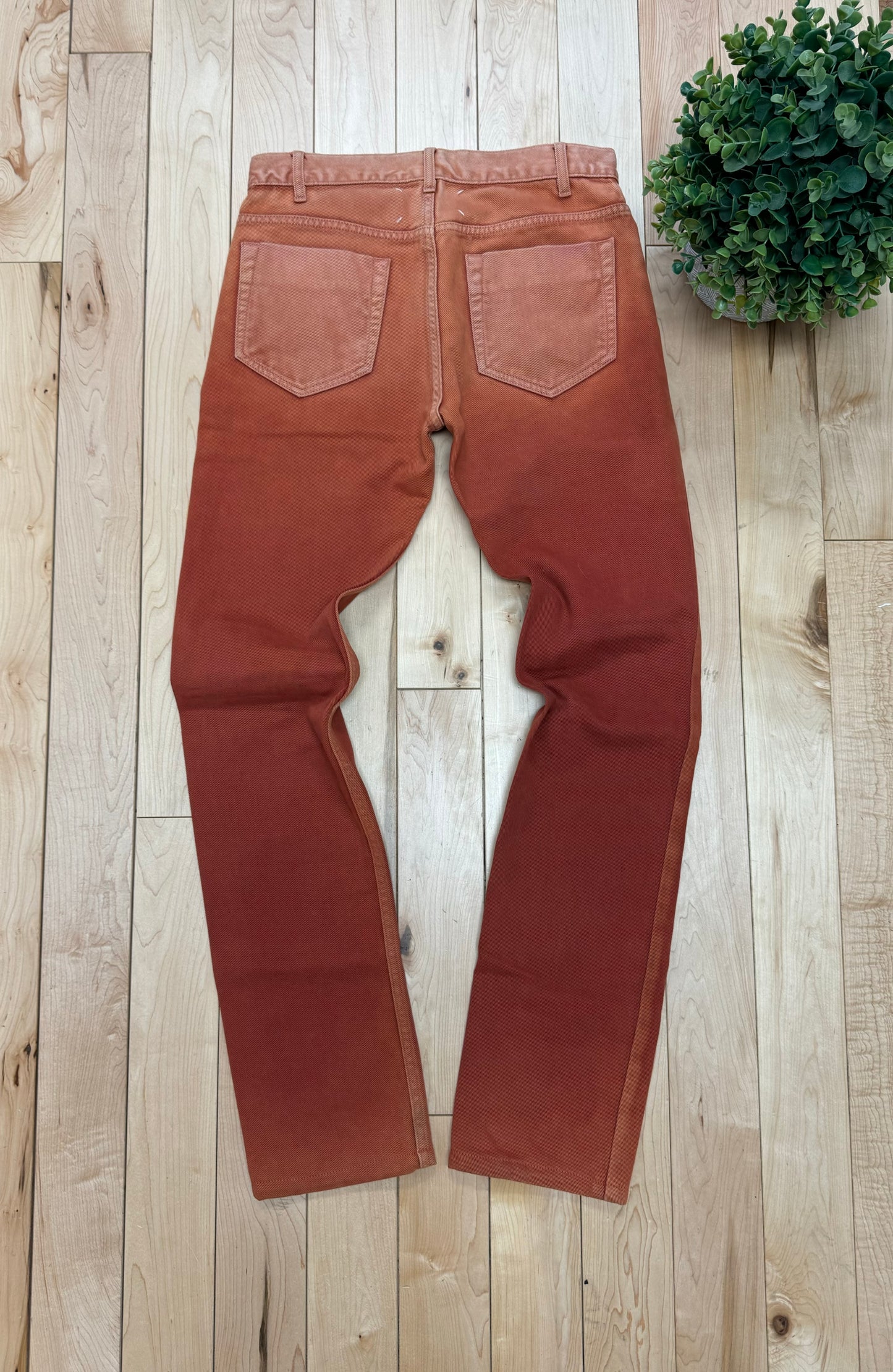 Margiela ‘Gradient Orange’ Slim Skinny Cut Denim