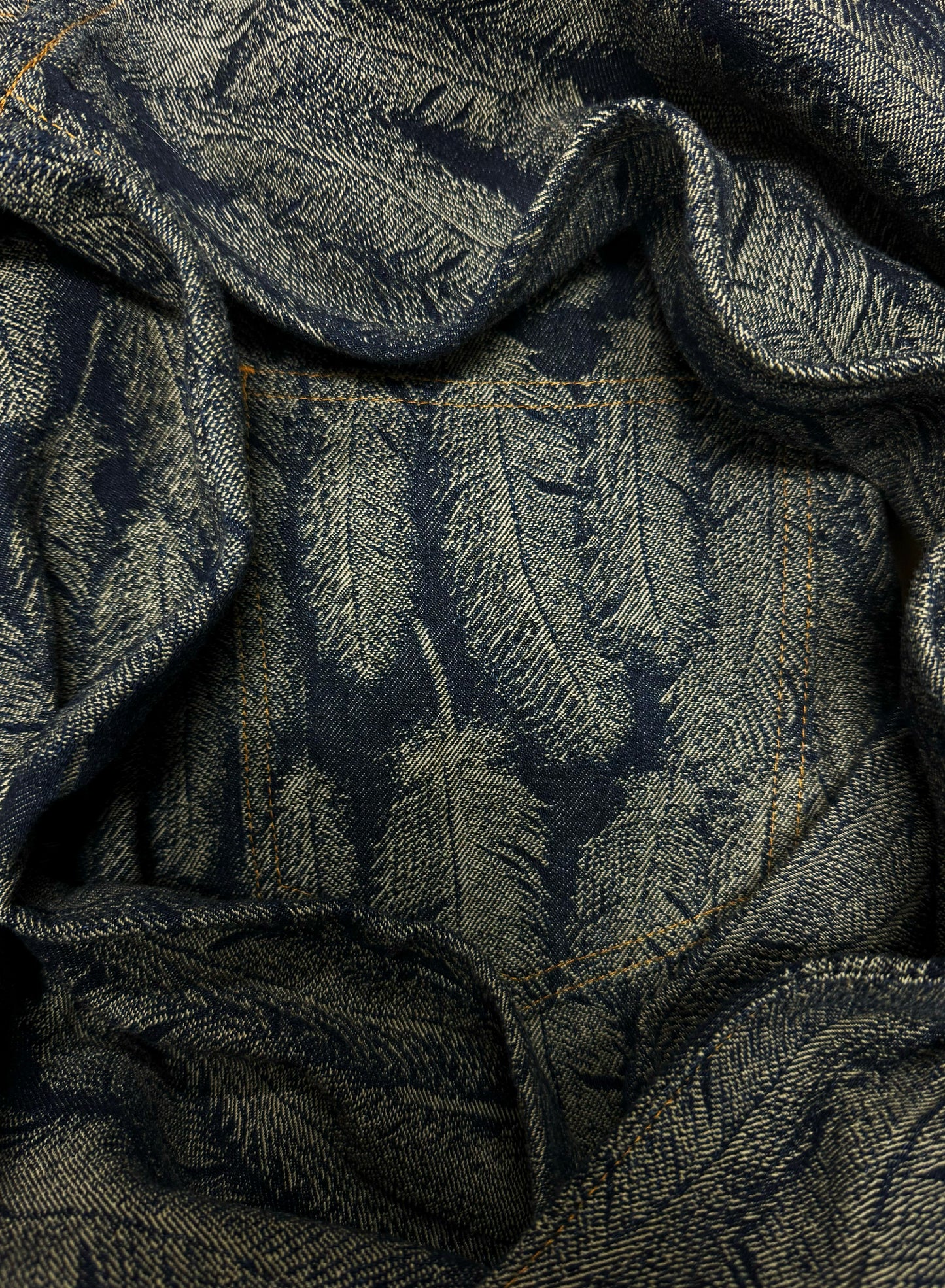 2024 Kapital 14 Ounce ‘Feather’ Jacquard Weave  Flared Denim