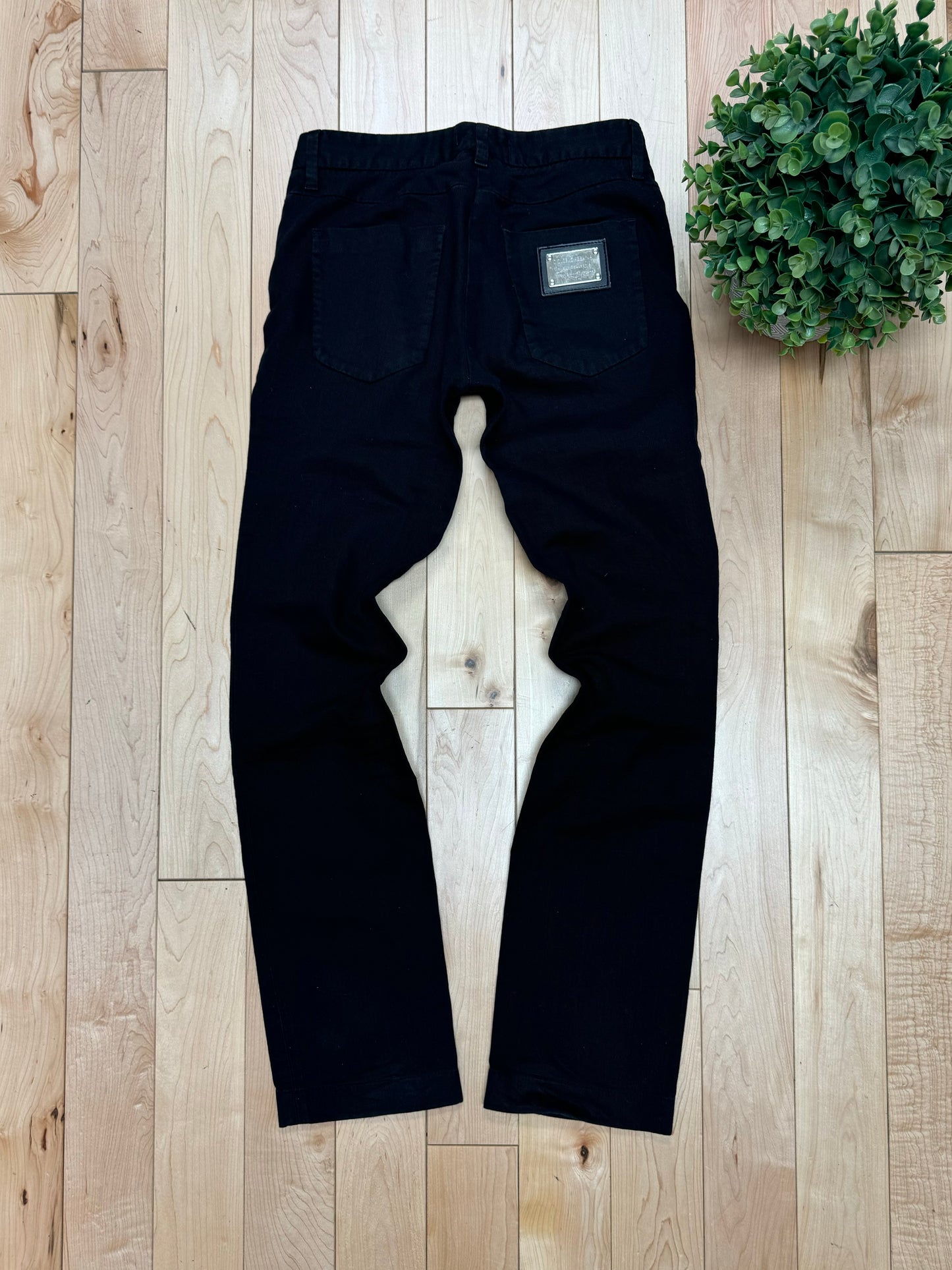 2000s Dolce & Gabbana Low Rise Black Slim/Skinny Denim