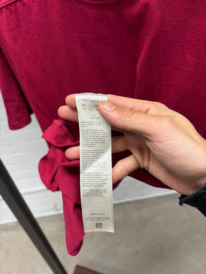 SS2023 Rick Owens ‘Edfu’ Fuchsia/Pink ‘Level’ Short Sleeve Shirt