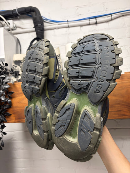 Balenciaga ‘Track’ Green/Dark Blue Low Top Sneakers