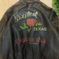 1990s Avirex ‘Sweetest of Texas’ Hand Painted Leather Bomber Jacket