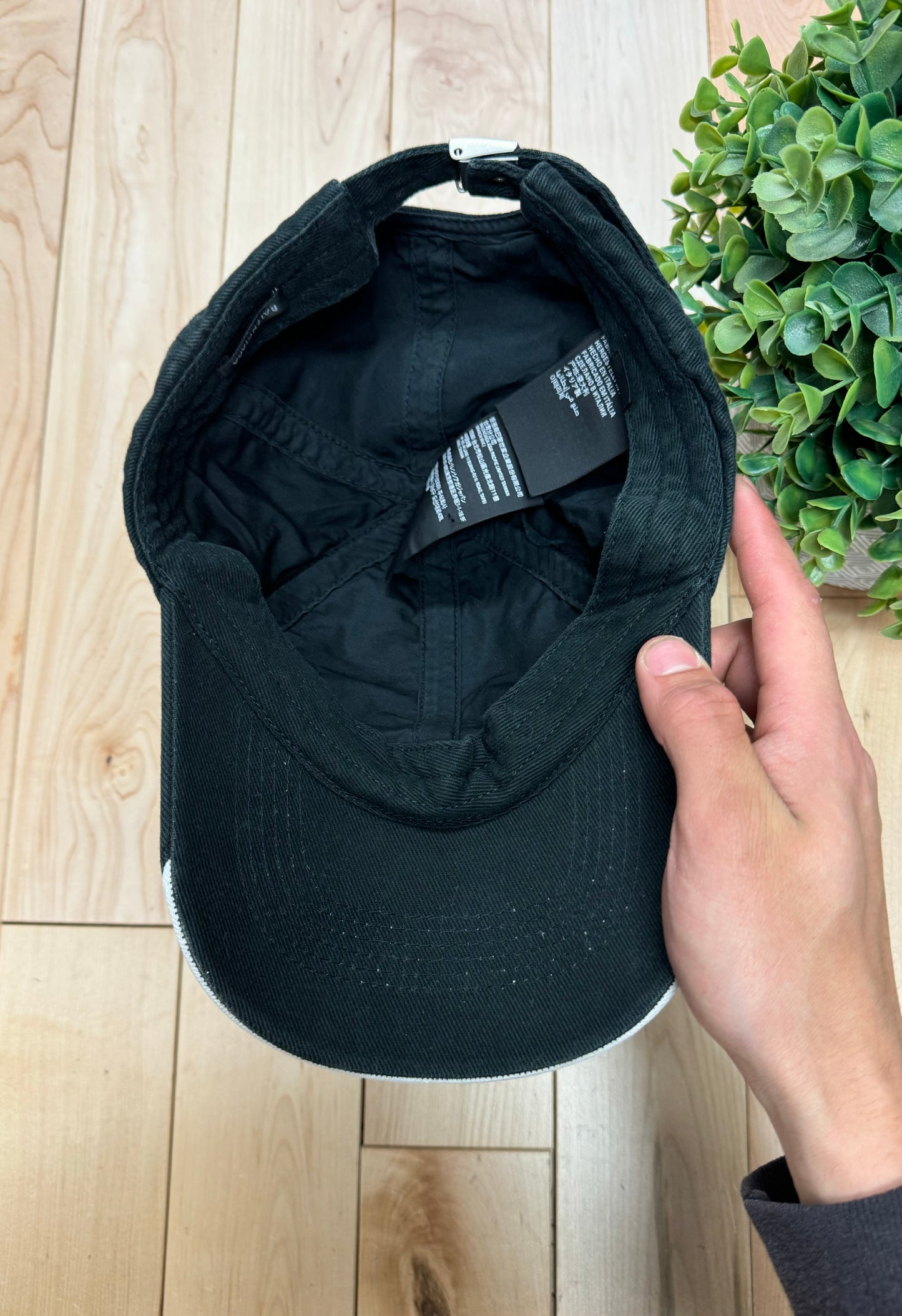 Balenciaga ‘Double Brim’ BB Embroidered Logo Strapback Hat