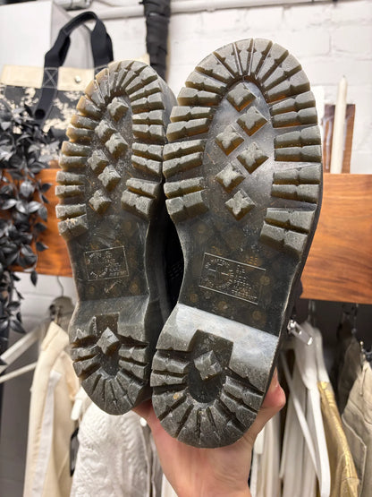 Rick Owens x Doc Martens ‘1460’ Quad Sole Leather Combat Boots