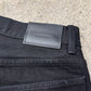 AW2022 Balenciaga Japanese Organic Black Baggy Denim