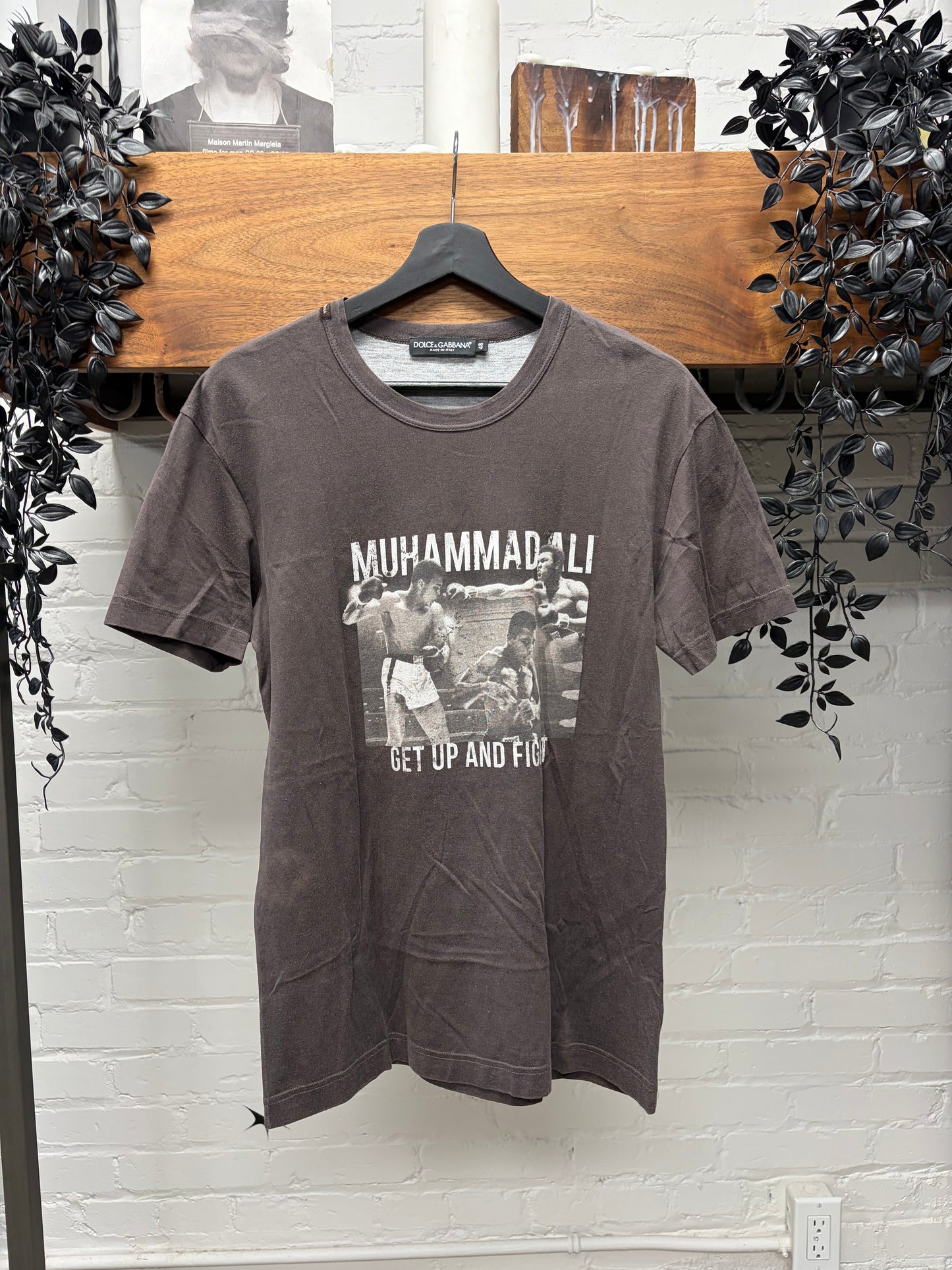 Vintage Dolce & Gabbana ‘Muhammad Ali’ Portrait Graphic T-Shirt