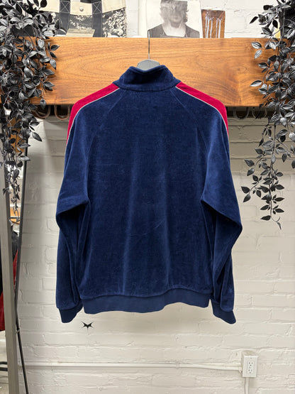 AW2018 Supreme Red/Navy Blue Velour Track Jacket