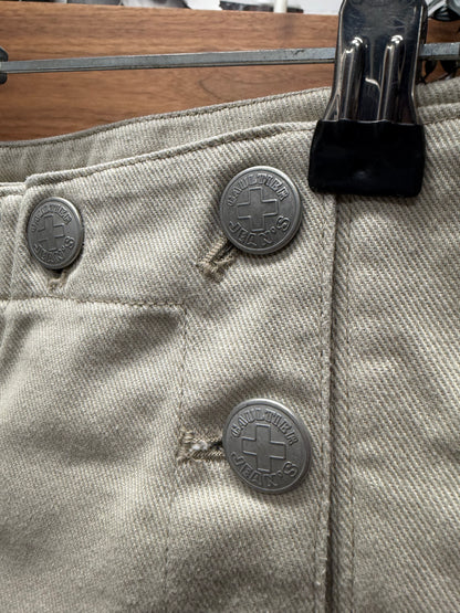 SS1997 Jean Paul Gaultier ‘Sailor’ Button Closure Wide Leg Trousers