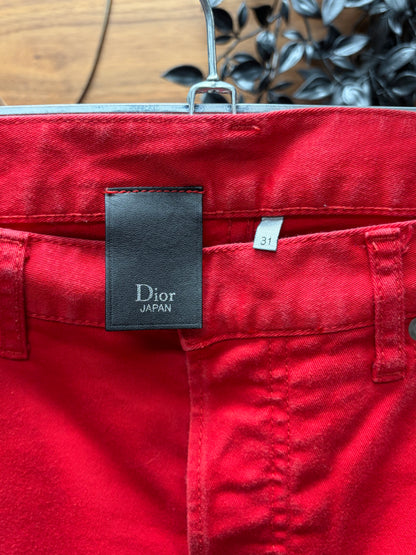 Dior Homme ‘Japan Exclusive’ Cherry Red Skinny Jeans