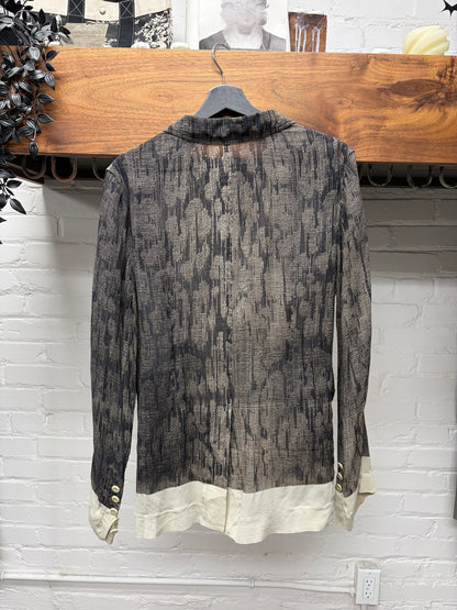 SS2017 Rick Owens ‘Walrus’ Leopard Print Sheer Blazer