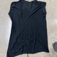 Rick Owens DRKSHDW ‘Baseball Collar’ Black Sleeveless Top
