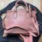 Miu Miu Pink Leather Full Size Crossbody/Top Handle Bag